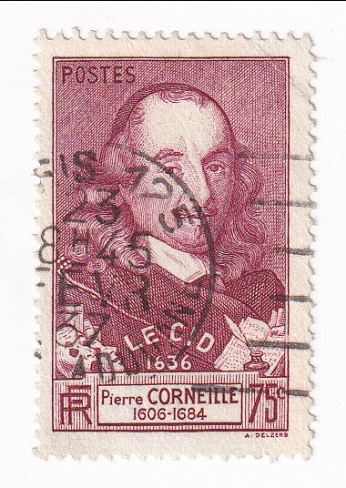 France - 300th Anniversary of first performance of "Le Cid" 75c 1937