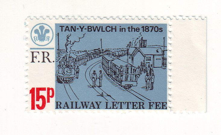 Great Britain - Railway, F.R. 15p Letter Fee