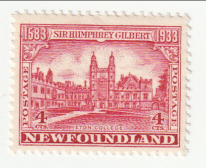 Newfoundland - 350th Anniversary of the Annexation by Sir Humphrey Gilbert 4c 1933(M)