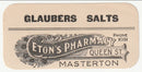 Chemists Labels - Glaubers Salts(M)