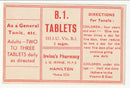 Chemists Labels - B.1. Tablets(M)