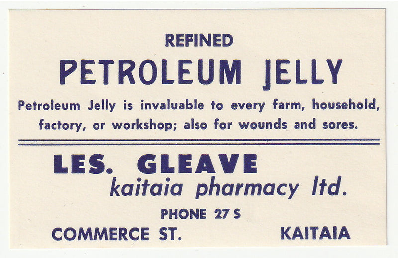 Chemists Labels - Refined Petroleum Jelly(M)