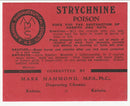 Chemists Labels - Strychnine(M)