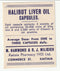 Chemists Labels - Halibut Liver Oil Capsules(M)