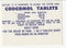 Chemists Labels - Codcomol Tablets(M)