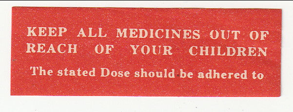 Chemists Labels - Keep all medicines.........(M)