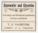 Chemists Labels - Rosewater and Glycerine(M)
