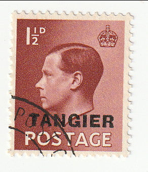 Morocco Agencies - King Edward VII 1½d with TANGIER o/p 1936(M)