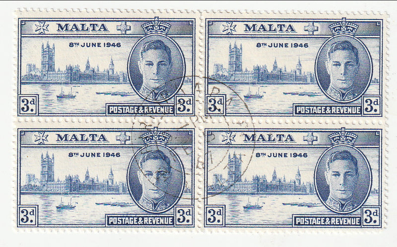 Malta - Victory 3d block 1946