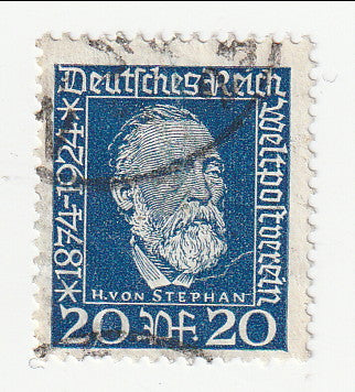 Germany - 50th Anniversary of Universal Postal Union 20pf 1924