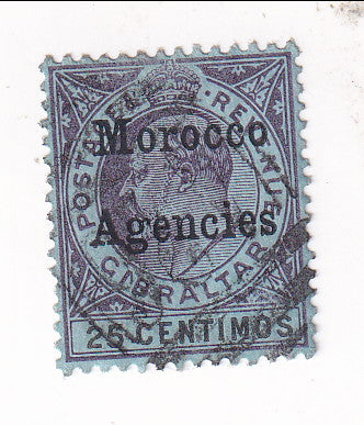 Morocco Agencies - King Edward VII 25c with Morocco Agencies o/p 1903