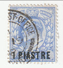 British Levant - King Edward VII 2½d with 1 PIASTRE o/p 1906