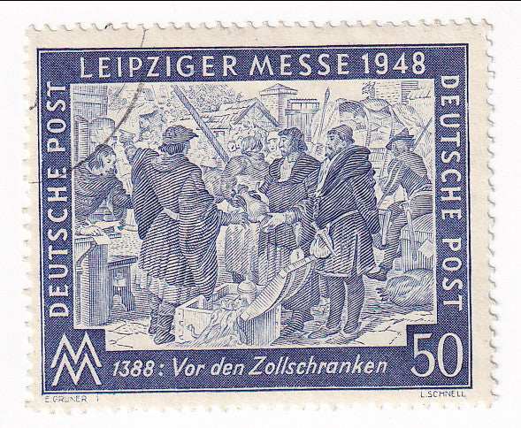 American, British & Russian Zones - Leipzig Spring Fair 50pf 1948