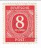 American, British and Soviet Russian Zones - Numeral 8pf 1946