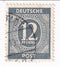 American, British and Soviet Russian Zones - Numeral 12pf 1946
