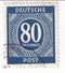American, British and Soviet Russian Zones - Numeral 80pf 1946