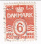 Denmark - Numeral 6ore 1933