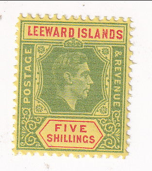 Leeward Islands - King George VI 5/- 1943(M)