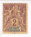 Anjouan - Peace & Commerce 2c 1892(M)