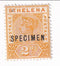 St Helena - Queen Victoria 2d with SPECIMEN o/p 1896