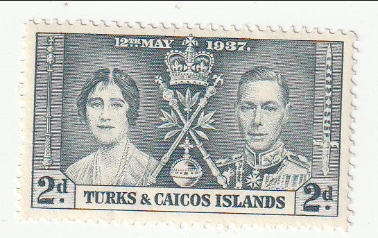 Turks & Caicos Islands - Coronation 2d 1937(M)