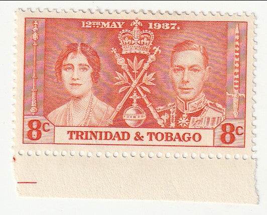 Trinidad & Tobago -  Coronation 8c 1937(M)
