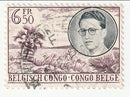 Belgian Congo - King Baudouin and Mountains 6f.50 1955