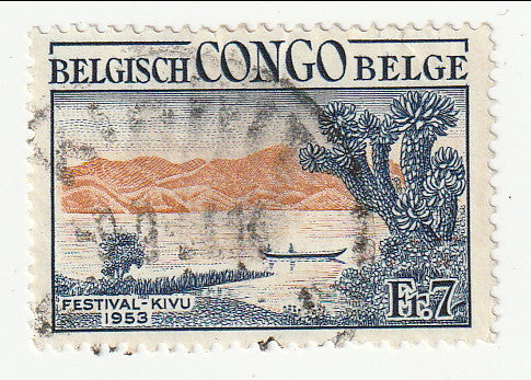 Belgian Congo - Kivu Festival 7f 1953