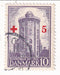 Denmark - Tercentenary of of the Round Tower 10ore with + 5 o/p 1944