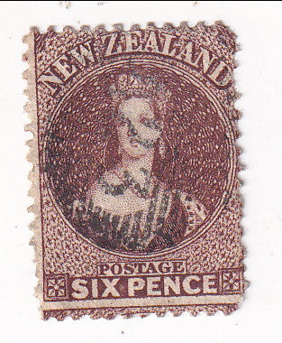 New Zealand - Full Face Queen 6d 1864-1871