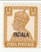 Patiala - King George VI 1a.3p with o/p 1941(M)