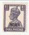 Patiala - King George VI 1½a with o/p 1942(M)