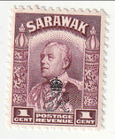 Sarawak - Sir Charles Vyner Brooke 1c with o/p 1947(M)