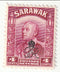Sarawak - Sir Charles Vyner Brooke 4c with o/p 1947(M)