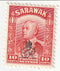 Sarawak - Sir Charles Vyner Brooke 10c with o/p 1947(M)