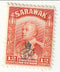 Sarawak - Sir Charles Vyner Brooke 12c with o/p 1947(M)