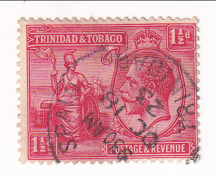 Trinidad and Tobago -  King George V and Britannia 1½d 1922