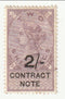 Great Britain - Revenue, Contract Note 2/- 1888