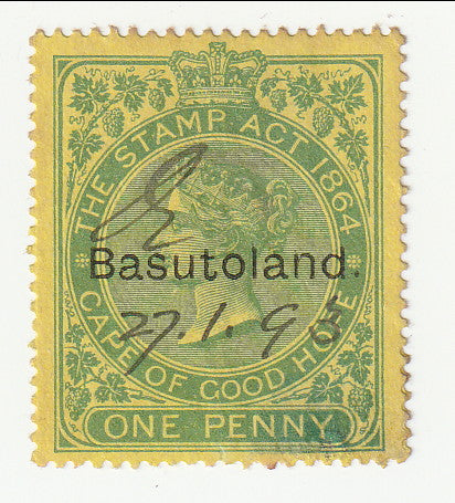 Basutoland - Revenue, 1d 1893