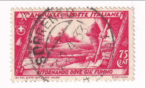 Italy - 10th Anniversary of Fascist March on Rome 75c 1932