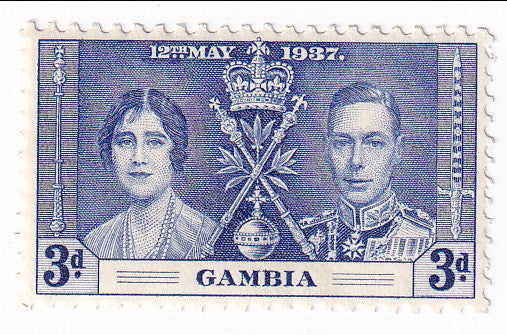 Gambia - Coronation 3d 1937(M)