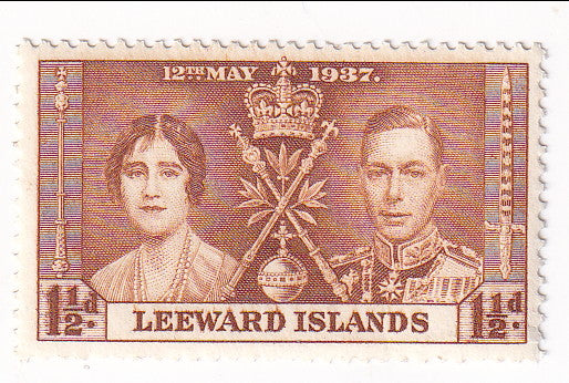 Leeward Islands - Coronation 1½d 1937(M)