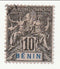 Benin - Peace and Commerce 10c 1894