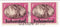 Bechuanaland Protectorate - Victory 1d pair 1945