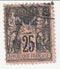 Cavalla - Peace and Commerce 25c with o/p 1893