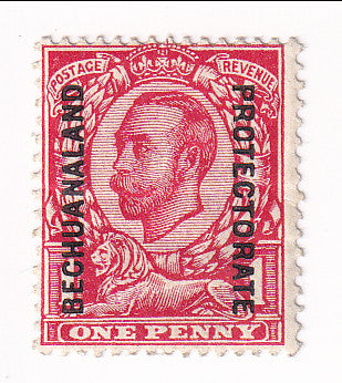 Bechuanaland Protectorate - King George V 1d with BECHUANALAND PROTECTORATE o/p 1912(M) variety