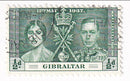 Gibraltar - Coronation ½d 1937