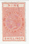 New Zealand - Queen Victoria Stamp Duty 9/- 1882(postal)