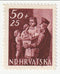 Croatia - Postal Eployees Fund 50k+25k 1945(M)