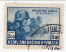 Croatia - Croat Legion Relief Fund 3k.50+1k.50 1943